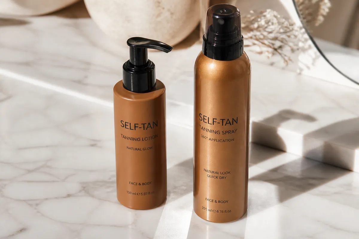 comparatie autobronzant lichid spray avantaje dezavantaje