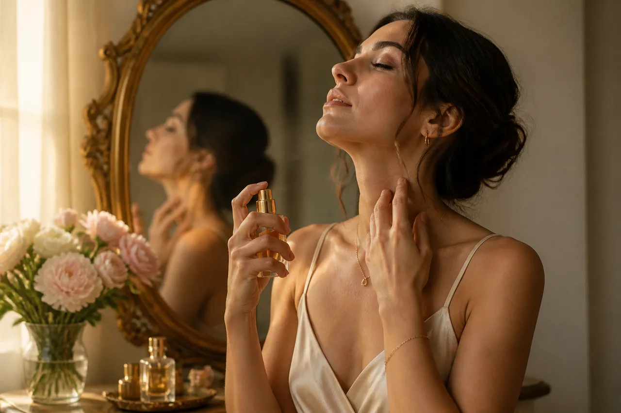 puncte de puls aplicare parfum corect