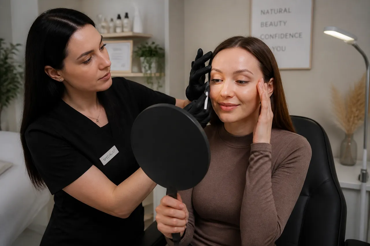 sprâncene rare analizate înainte de microblading