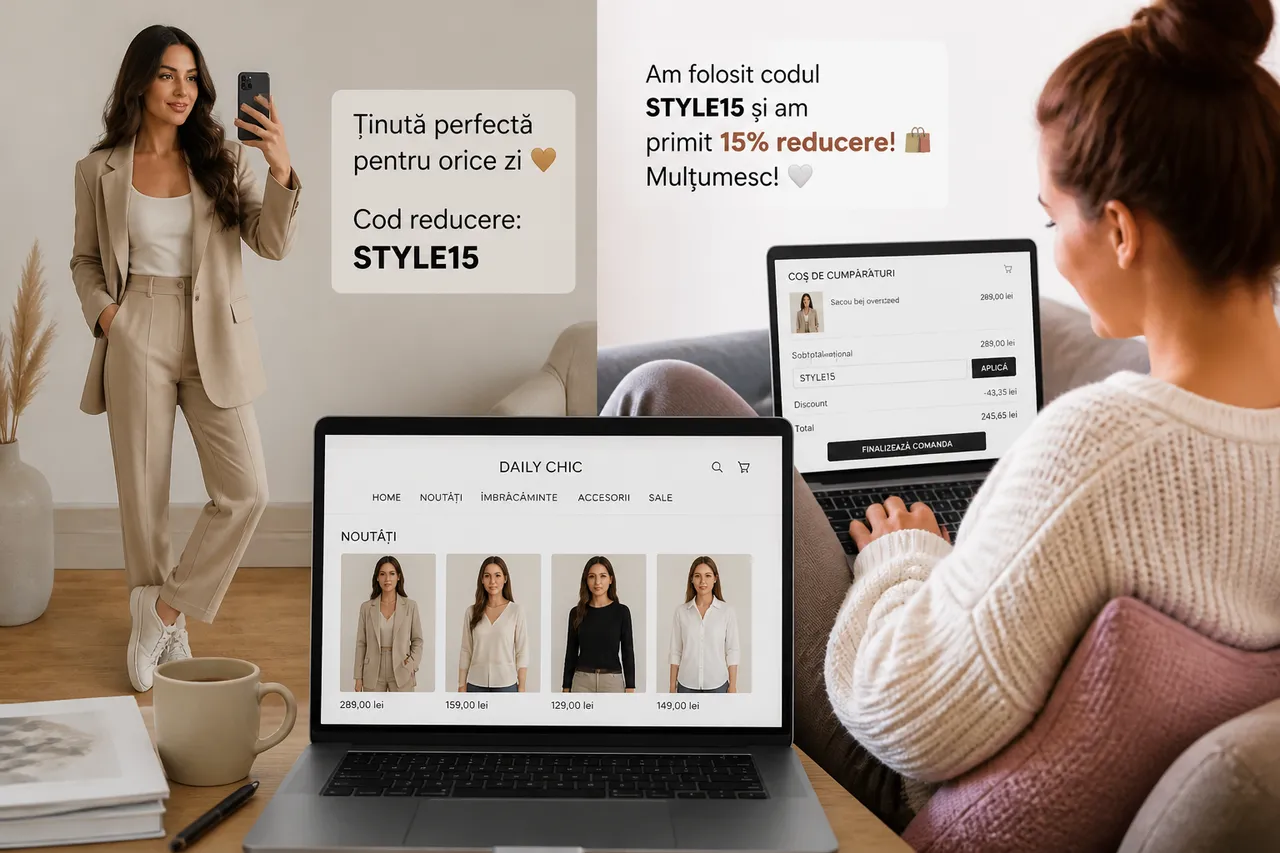 cine câștigă din codurile promoționale ale influencerelor
