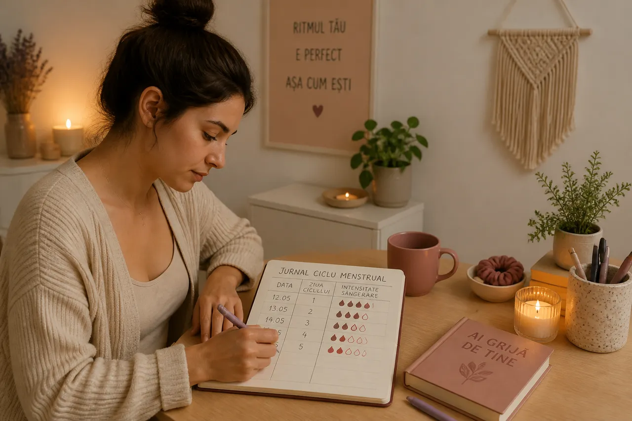 monitorizarea ciclului menstrual neregulat într-un jurnal