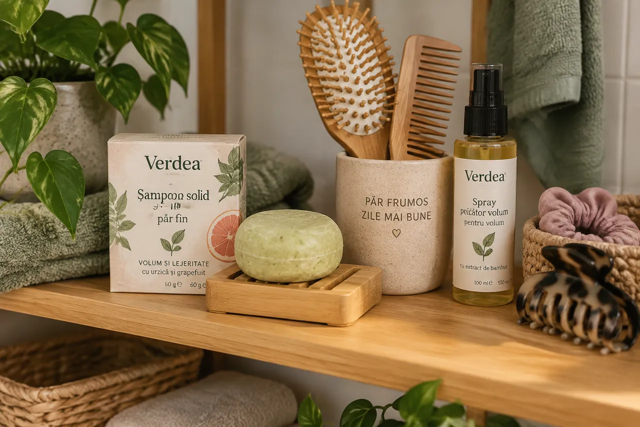 șampon solid potrivit pentru păr fin