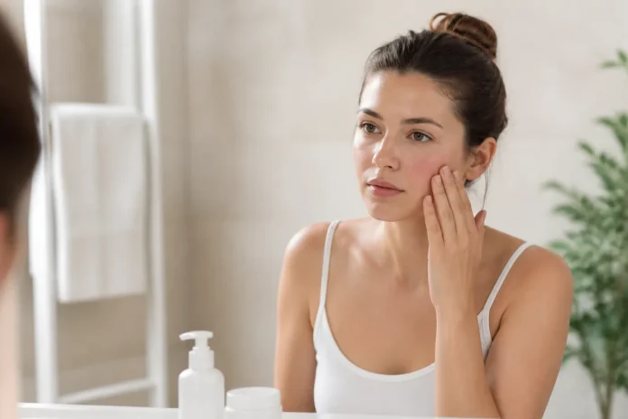 Ten sensibil după exfoliere prea frecventă și semnele că bariera are nevoie de pauză