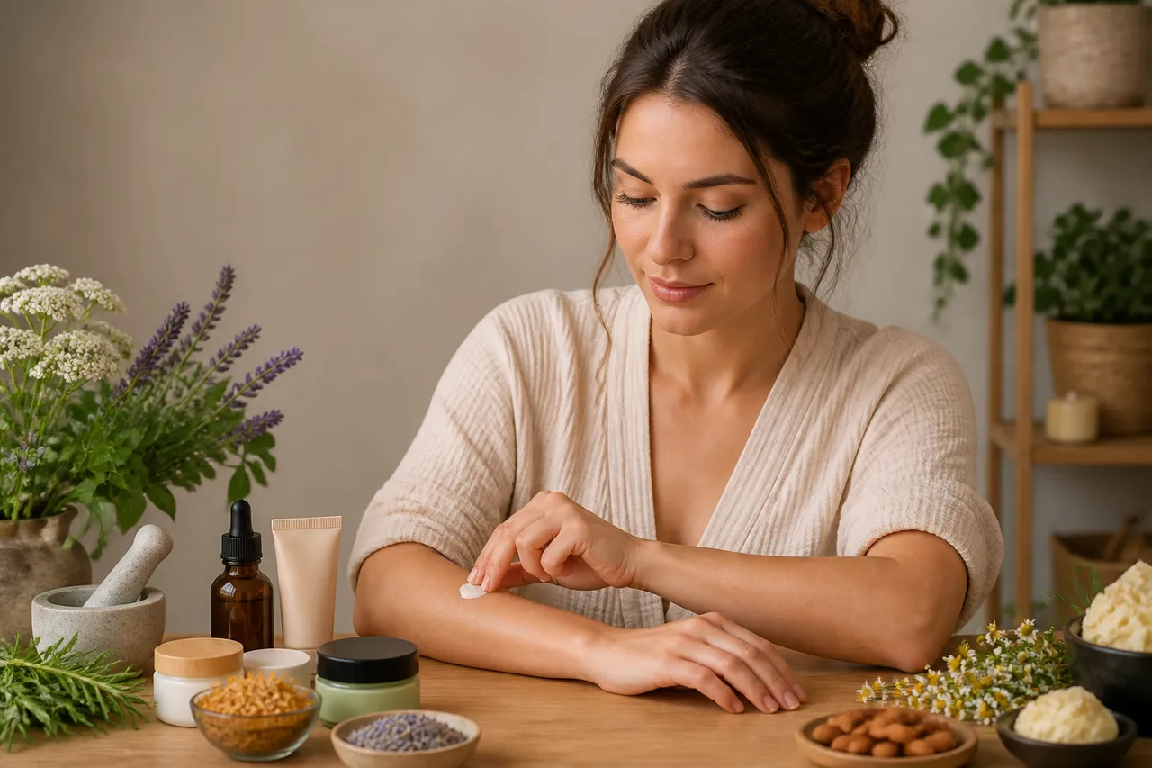 testarea produselor naturale pe piele sensibilă